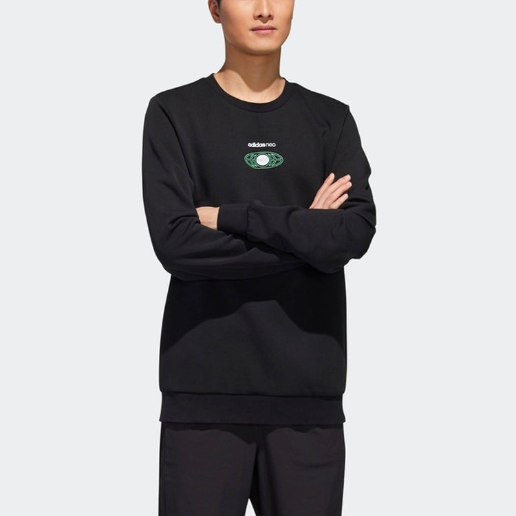 adidas neo M Egame Sweat Casual Sports Round Neck Pullover Black GL7179