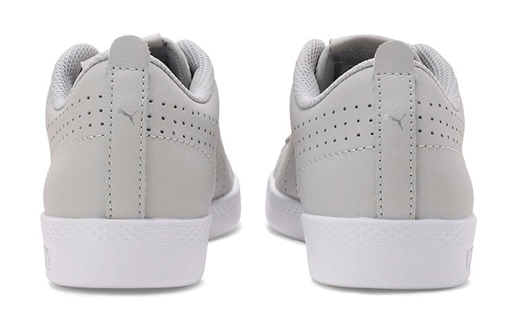 (WMNS) PUMA Smash Perf Leather Casual Sneakers Grey/White 365216-12