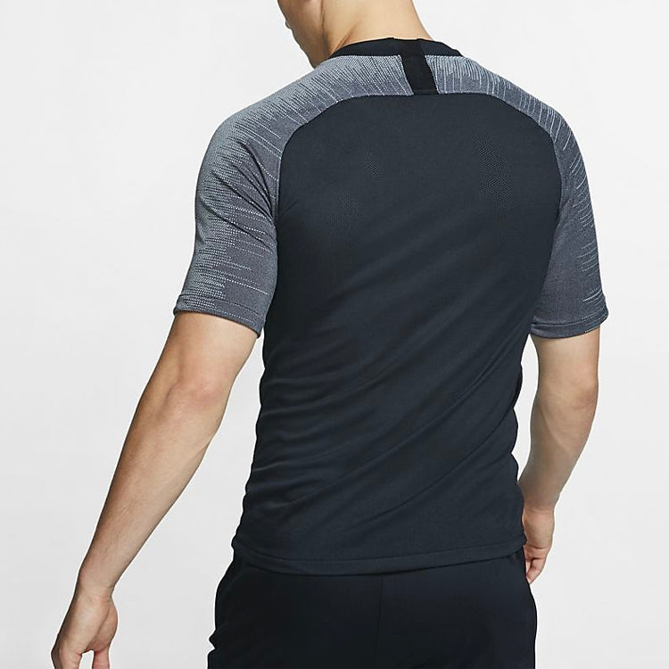 Nike Breathe Strike Casual Soccer Training Sport Short Sleeve Men's Black AT5871-010