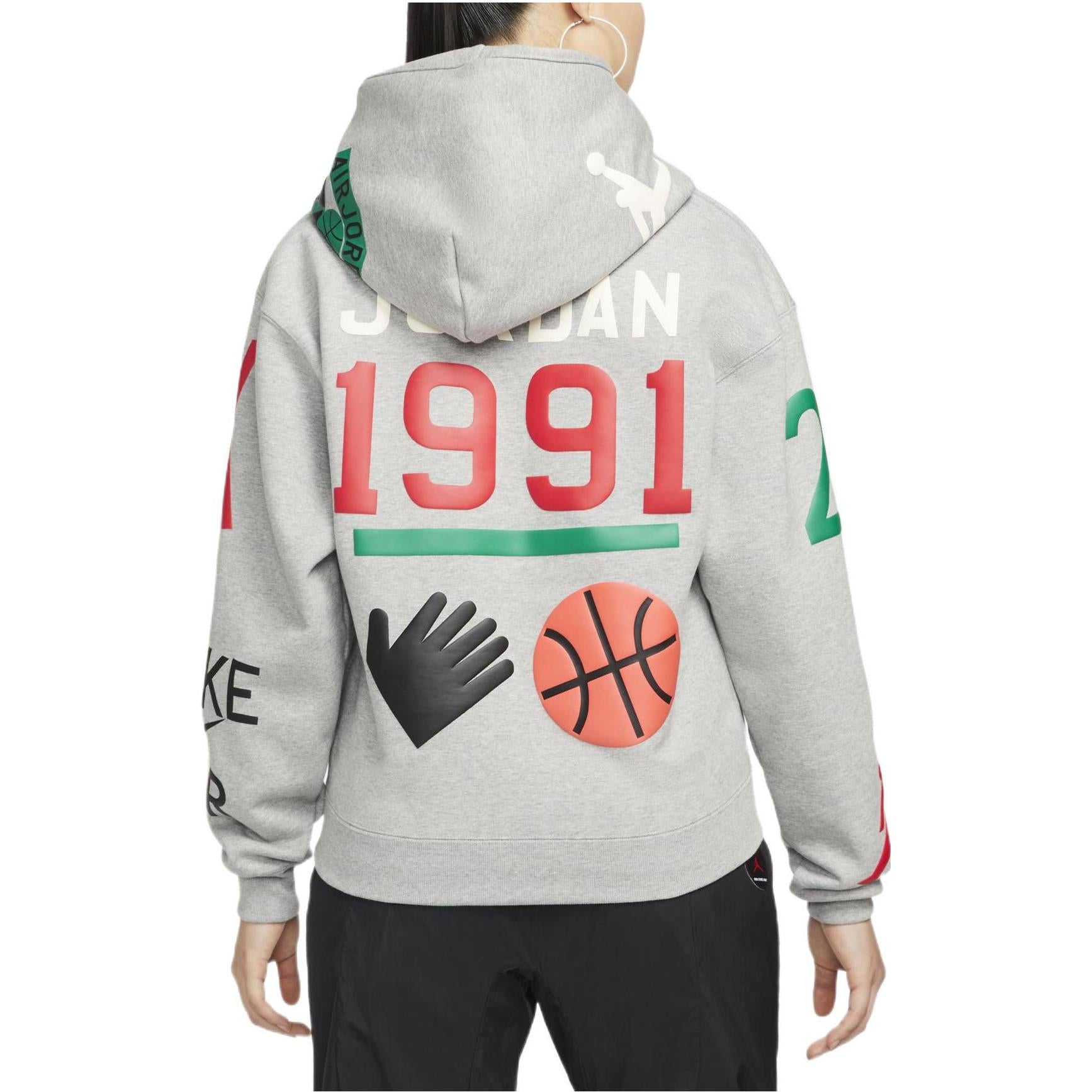 (WMNS) Air Jordan x Nina Chanel Abney Hoodie 'Grey' DO4159-063