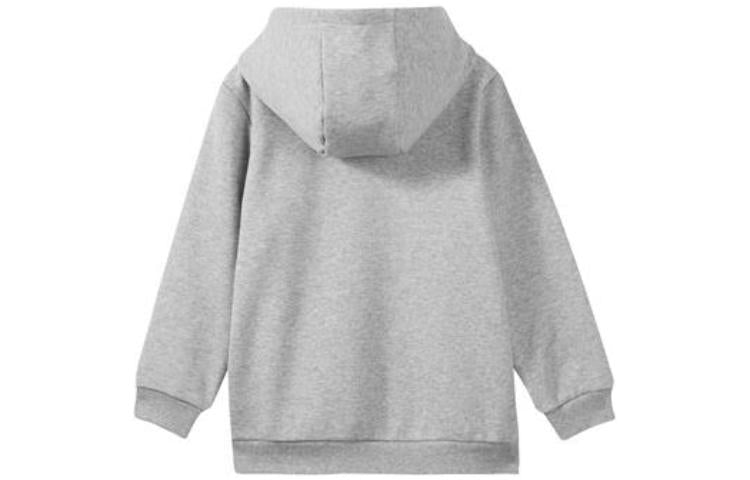 (GS) Skechers Logo Printed Hoodie 'Grey White Black' L422K072