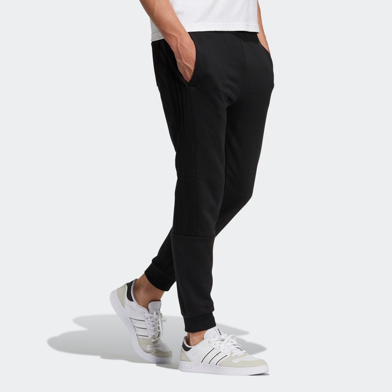 Men's adidas neo Logo Mesh Running Sports Pants/Trousers/Joggers Black H55276