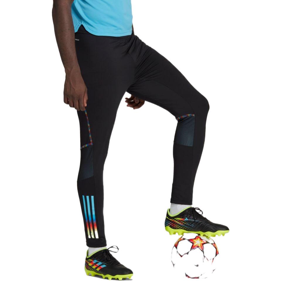adidas Slim Fit  Mid Waist Sports Pants Men's Black HC1414