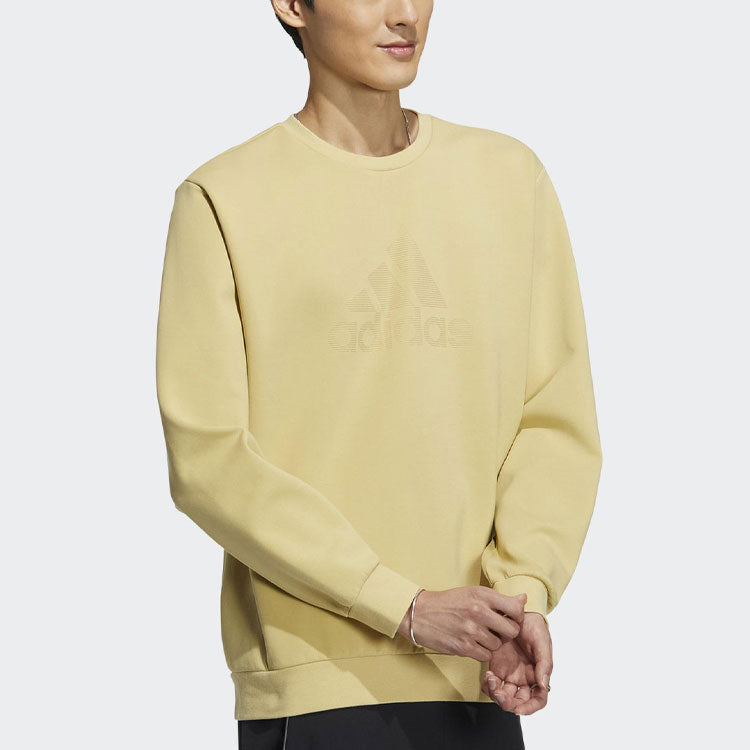 adidas Tech Logo Sweatshirt 'Tan' HY5840