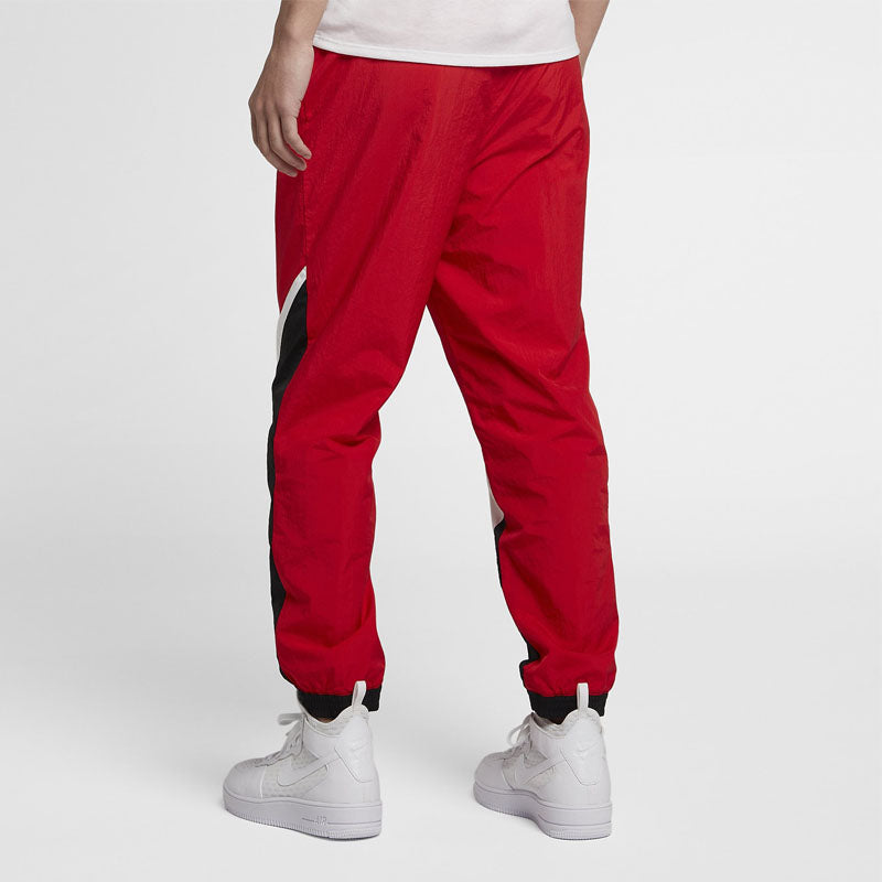 Nike Large Logo Retro Woven Design Sports Pants Red AR9895-657