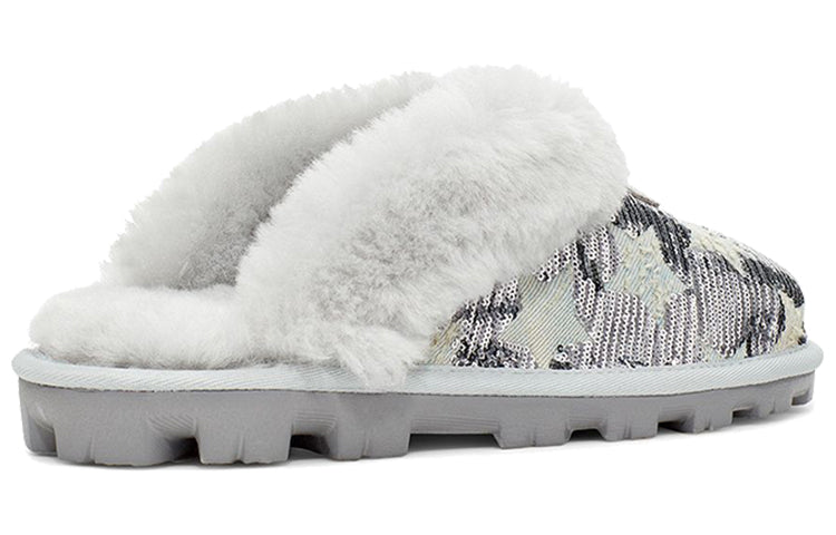 (WMNS) UGG Coquette Sequin Stars 'Gray White' 1107956-GRV