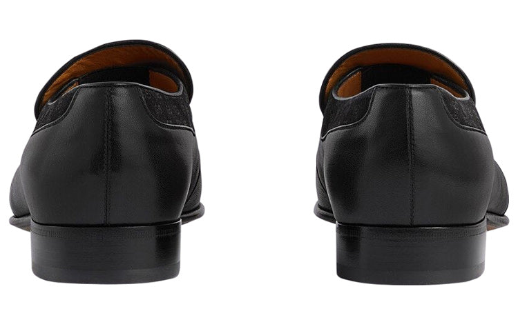 Gucci Tassel-trim Leather Loafers 'Black' 723613-AABAW-1000