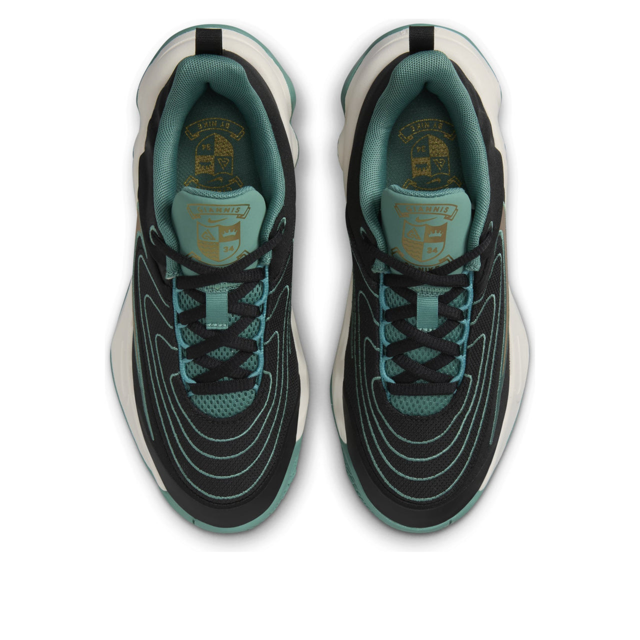 (GS) Nike Giannis Immortality 4 'Black Bicoastal Pale Ivory Metallic Gold' HV9127-001