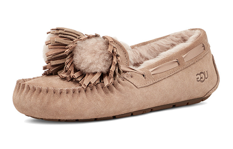 (WMNS) UGG Dakota Bow Pom 'Beachwood' 1124031-BCHW