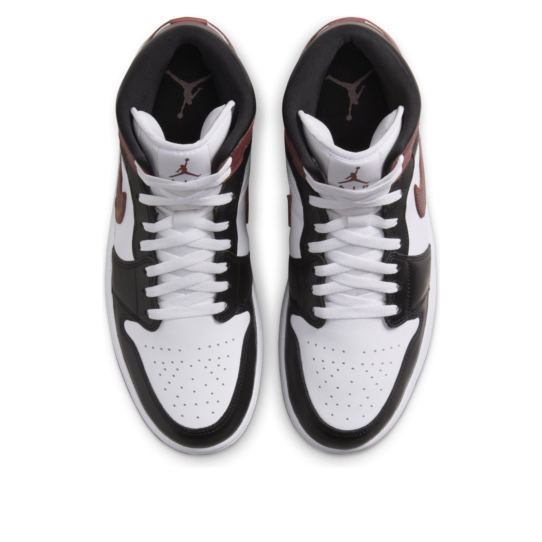 Air Jordan 1 Mid 'White Red Black' HF3216-102