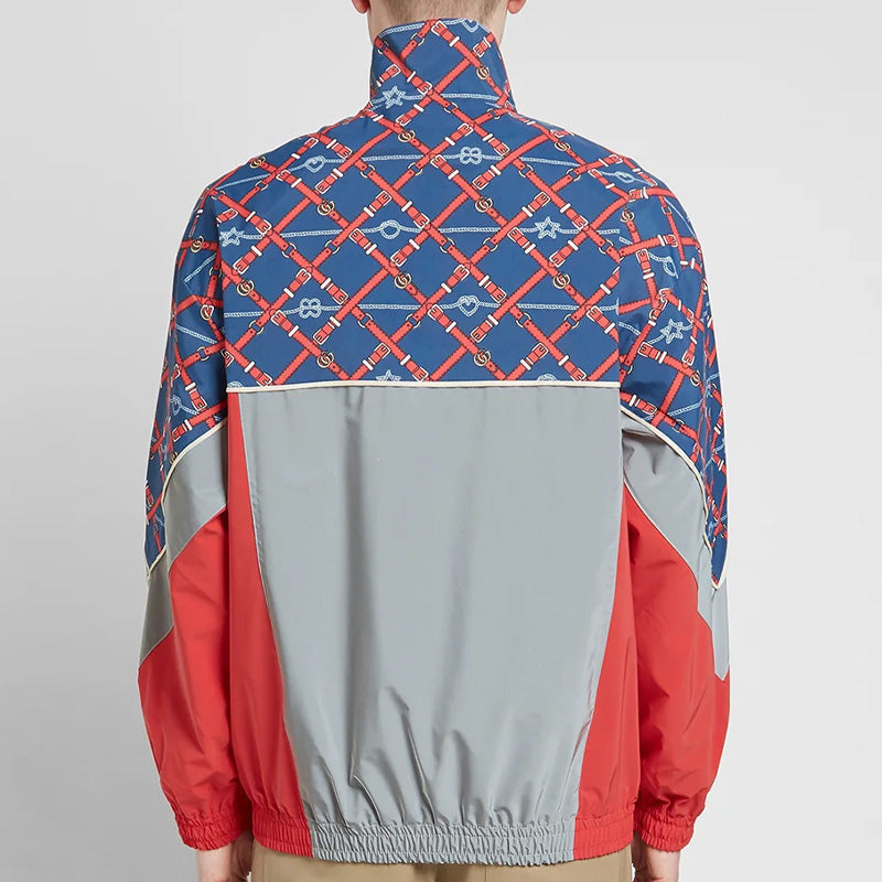 Gucci Retro Mosaic Printed Reflective Sports Jacket For Men Multi-color 587377-XJBTH-4437