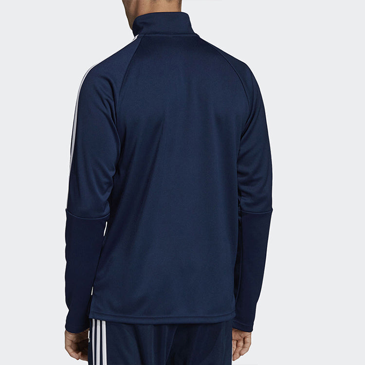 adidas Running Training Half Zipper Collar Jacket Men Blue DY3146