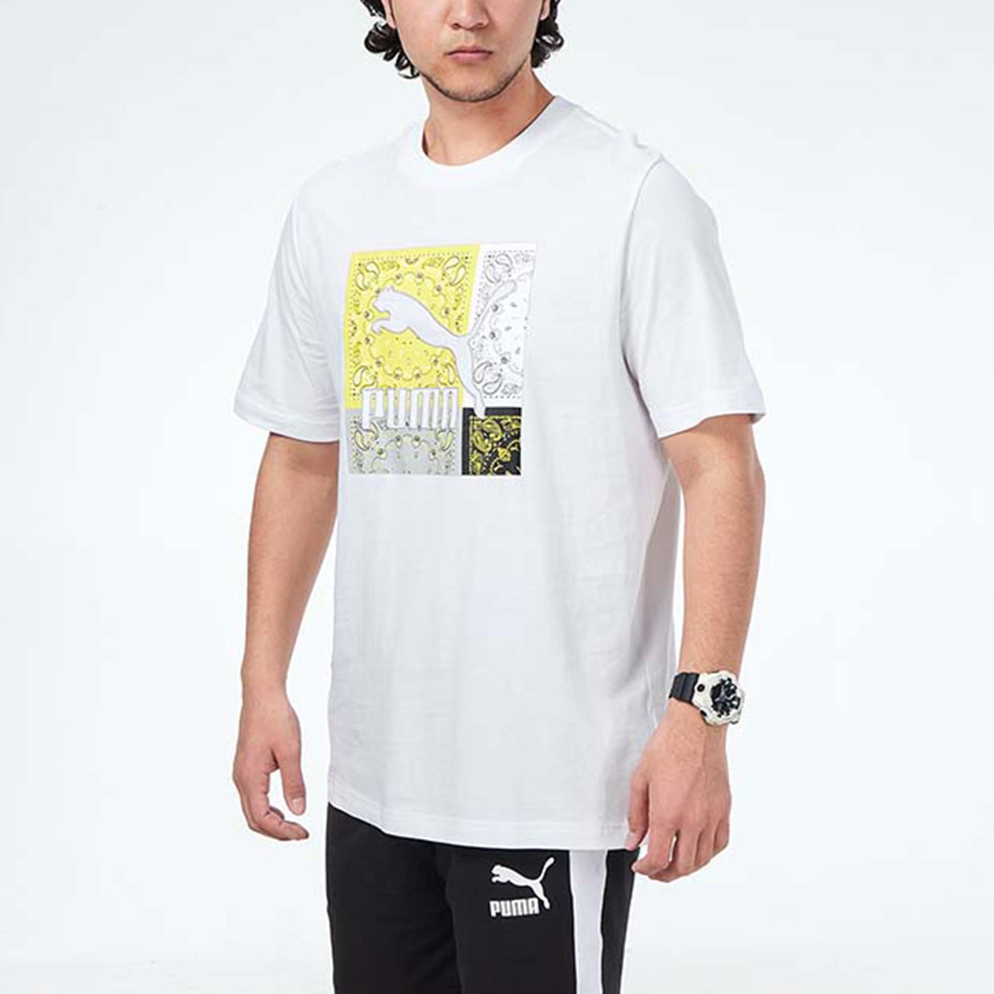PUMA OB Graphic T-Shirt 'White' 532653-02