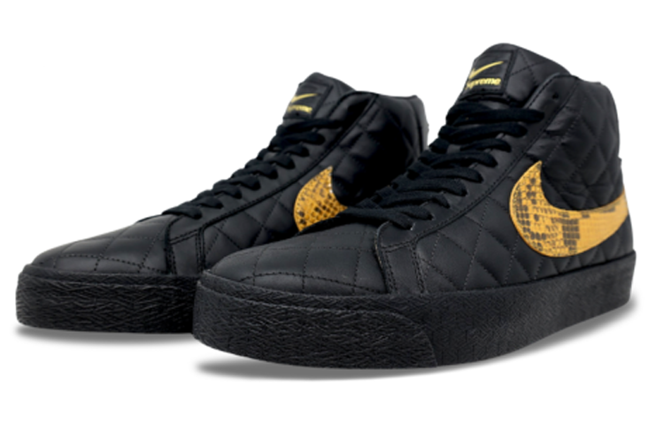 Nike x Supreme Zoom SB Blazer Mid QS 'Black Snakeskin' DV5078-001
