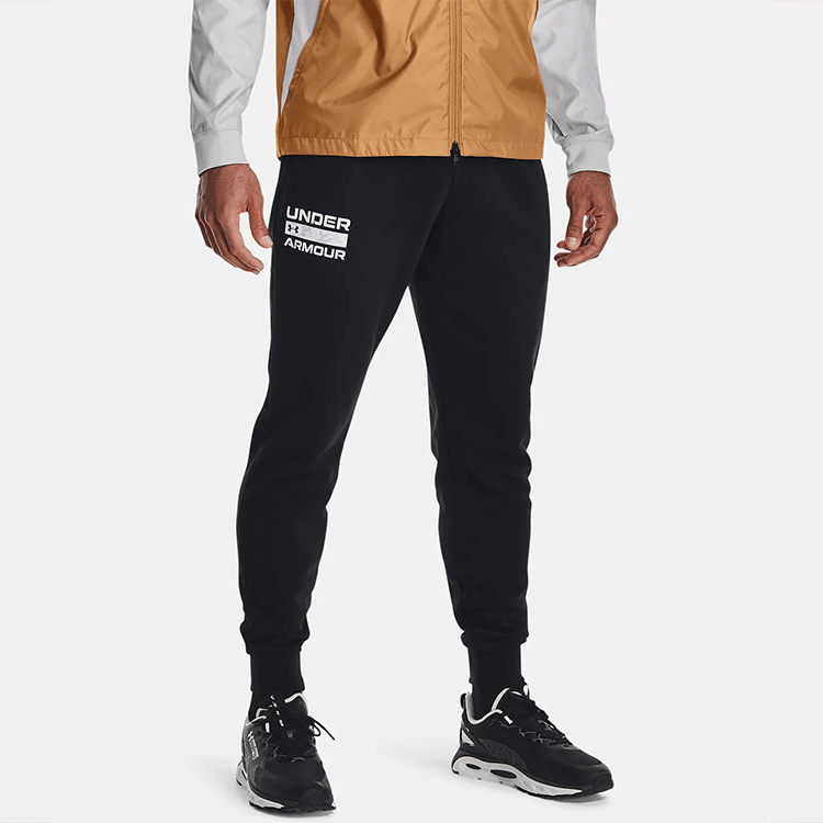 Under Armour Rival Fleece Signature Joggers 'Black' 1366366-001