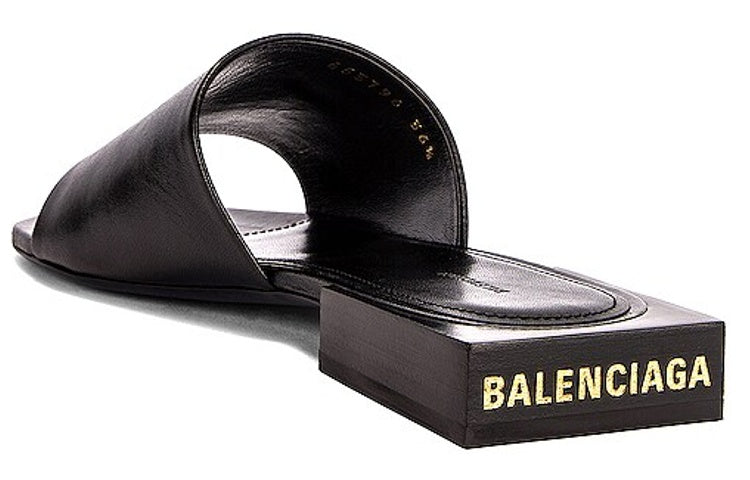 (WMNS) Balenciaga Box Sandals 'Black' 653796WA8FF1080