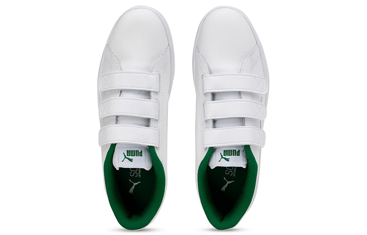 PUMA Smash V2 V White/Green 366910-01