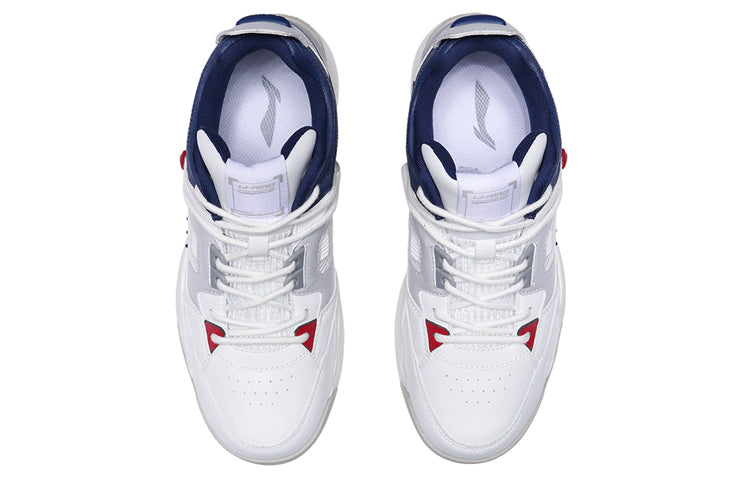 Li-Ning Casual Basketball Shoes 'White Grey Blue' AGBR025-3