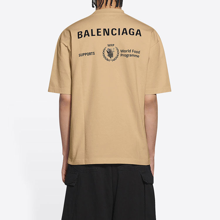 Balenciaga x WFP T-Shirt Medium Fit 'Khaki' 612966THV849605