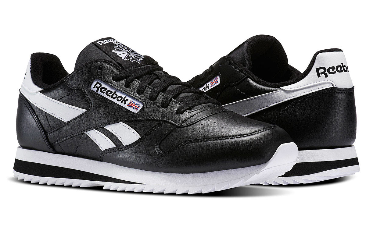 Reebok Classic Leather Ripple Low BP Running Shoes Black BS8298