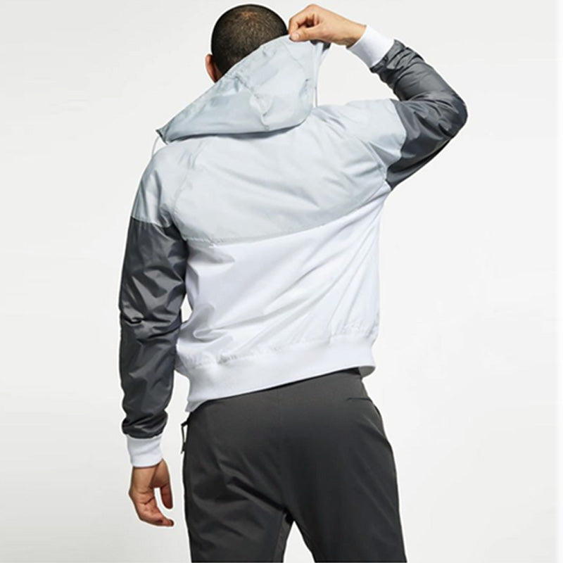 Nike Casual Sports Short hooded Windbreaker Jacket Gray AT5270-102