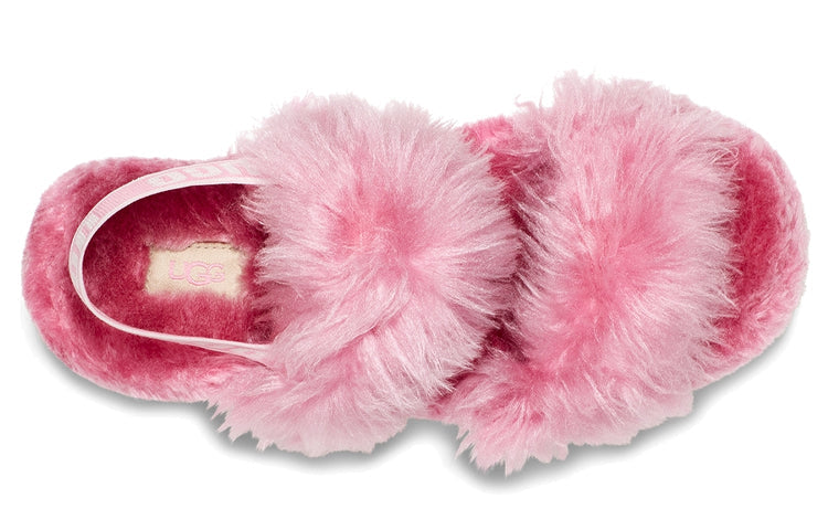 (WMNS) UGG Fluff Sugar Sandal Lightweight Cozy Sports Sandals Pink Red 1119999-STPN