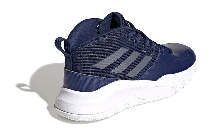 (GS) adidas OwnTheGame Wide 'Dark Blue White' EF0307