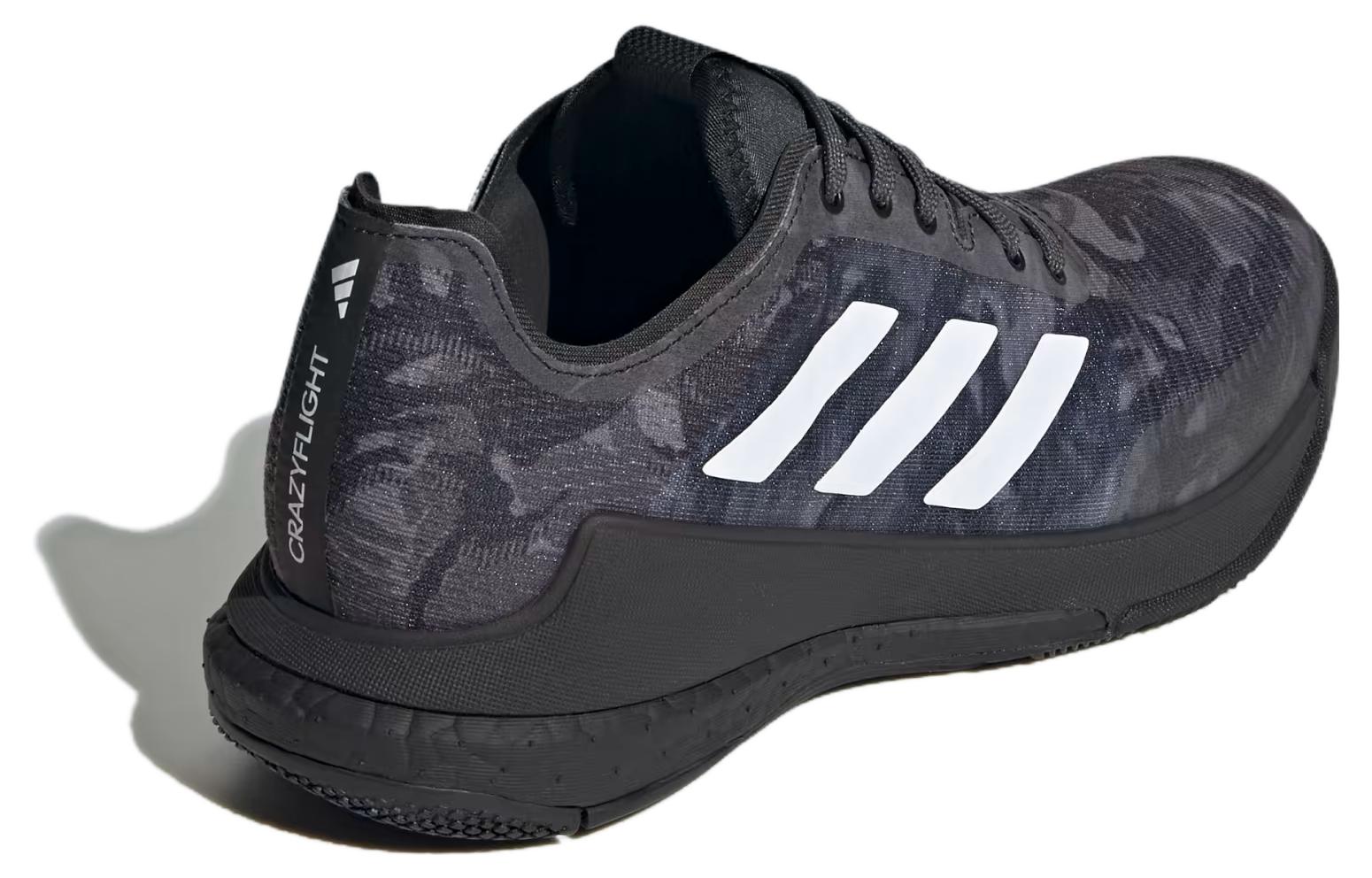 (WMNS) adidas Crazyflight 'Black White Camo' HR0634