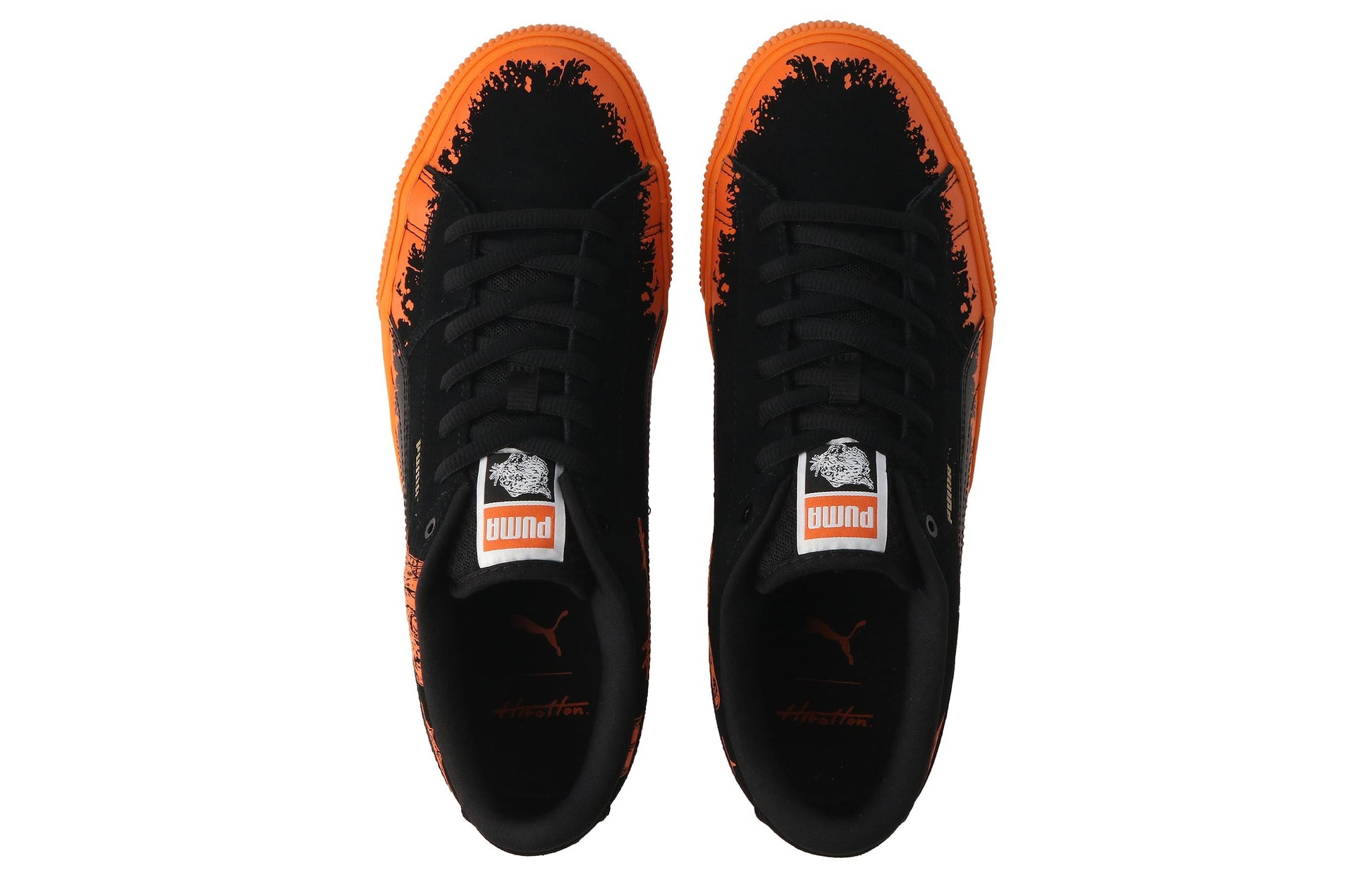 PUMA Suede Skate x Hirotton 'Black Orange' 389993-01