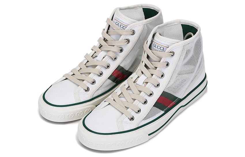 (WMNS) Gucci Tennis 1977 High Top Sneakers 'Mesh White' 663579-2WB10-9070