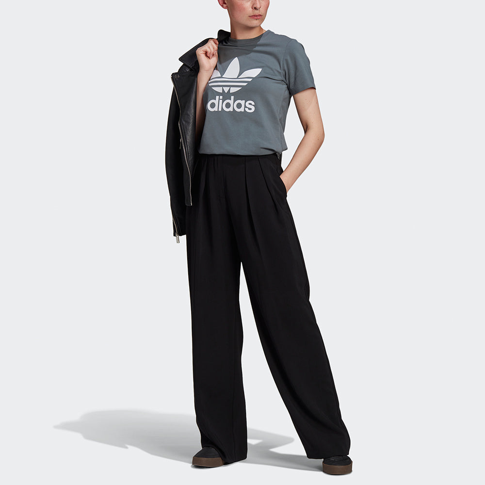 (WMNS) adidas originals Classic Logo Athleisure Casual Sports Short Sleeve Navy Blue T-Shirt GN2903