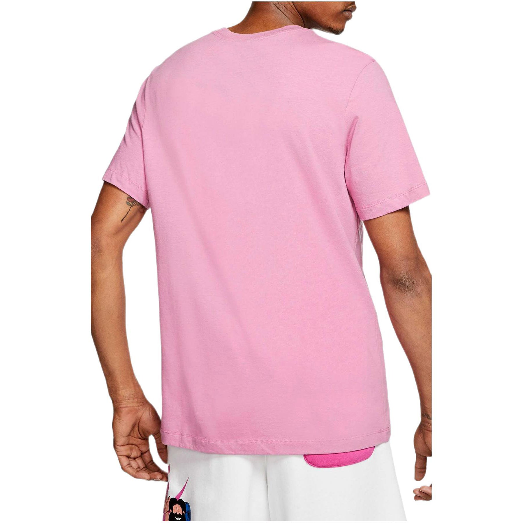 Men's Nike Casual Logo Alphabet Printing Short Sleeve Pink T-Shirt CW2305-693