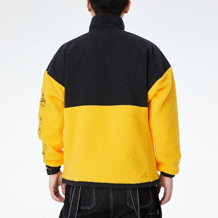 adidas Anti-Wind Jacket 'Black Yellow' GM4438