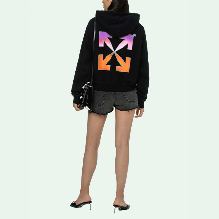 Off-White Gradient Hoodie 'Black Multicolor' OWBB016R21JER0011084