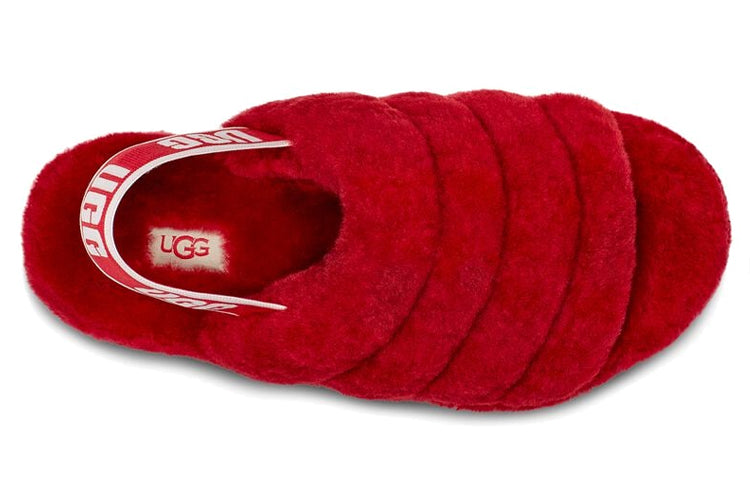 (WMNS) UGG Fluff Yeah Slide 'Ribbon Red' 1095119-RBRD