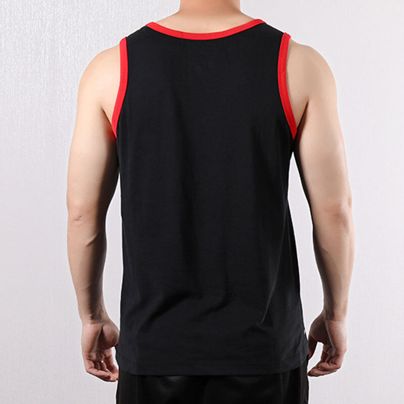 Nike Logo Printing Contrasting Colors Sports Basketball Vest Black BQ3676-010