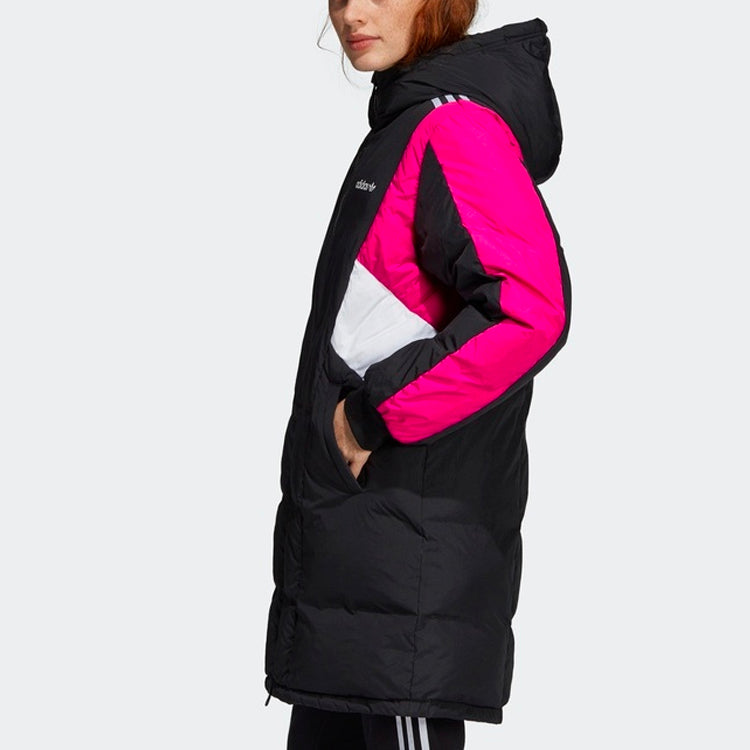 (WMNS) adidas Originals Down Jacket Long 'Black Pink' EC2184
