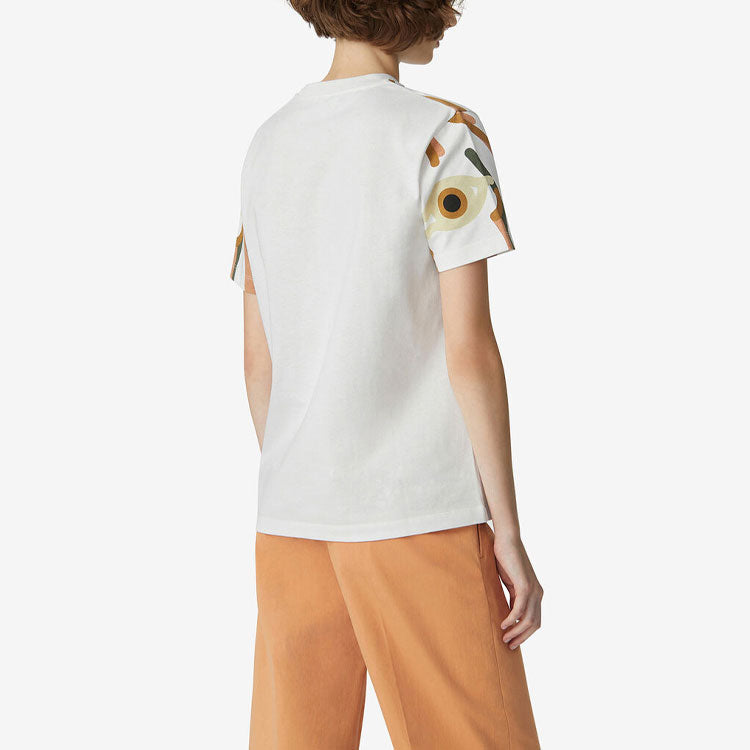 KENZO SS21 Cotton Printing Loose Short Sleeve White FB52TS9444SB-01B