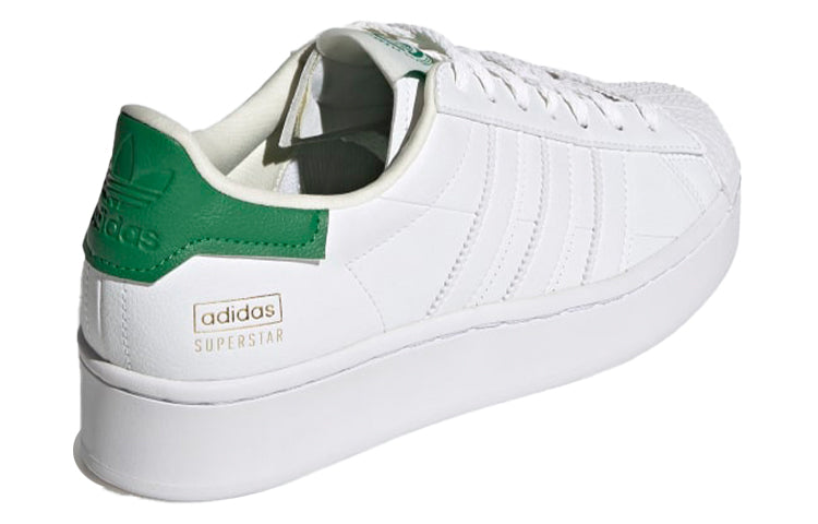 (WMNS) adidas originals Superstar Bold Shoes White/Green FY5481