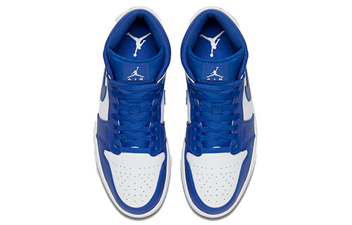 Air Jordan 1 Mid 'Hyper Royal White' 554724-114