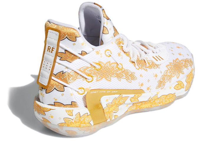 adidas Ric Flair x Dame 7 GCA 'White Gold Metallic' FY2802