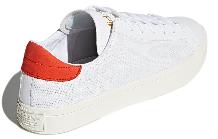 adidas originals Courtvantage Casual Skate Shoes White Red Unisex 'White Red' CQ2566