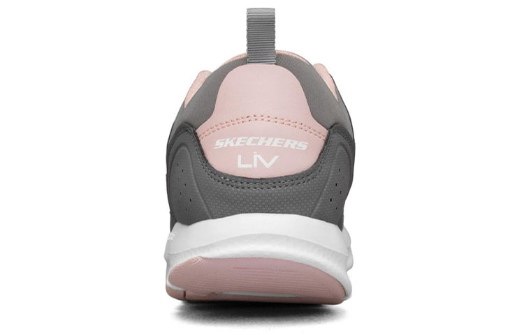 (WMNS) Skechers Liv Sneakers Grey/White/Pink 88888193-CCPK