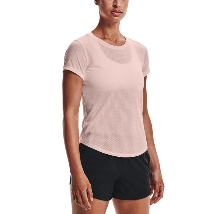 (WMNS) Under Armour Streaker Causual T-Shirts 'Pink' 1361371-685