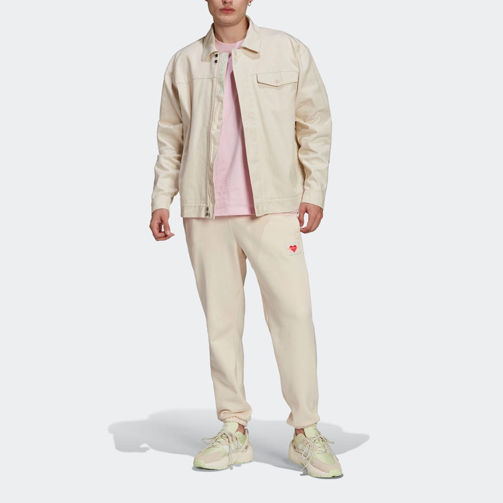 adidas originals Elastic Waistband Casual Bundle Feet Sports Pants/Trousers/Joggers Creamy White HI6010