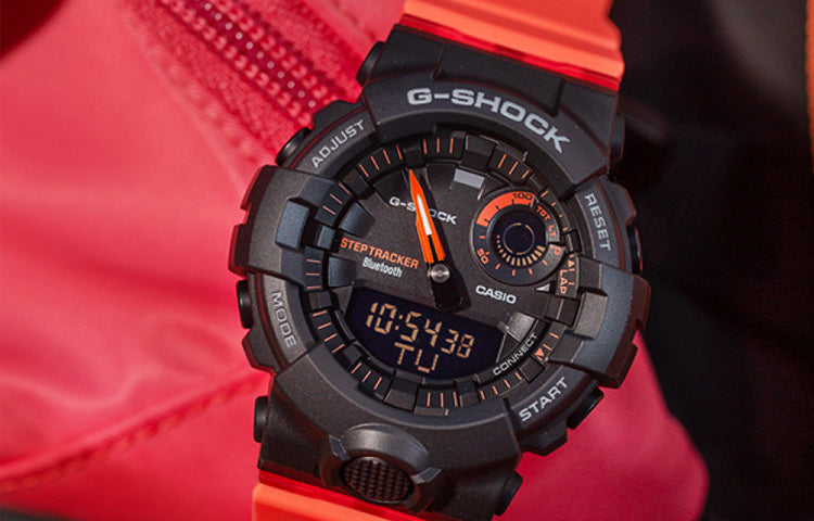 CASIO G-Shock Analog-Digital 'Black Orange' GMA-B800SC-1A4