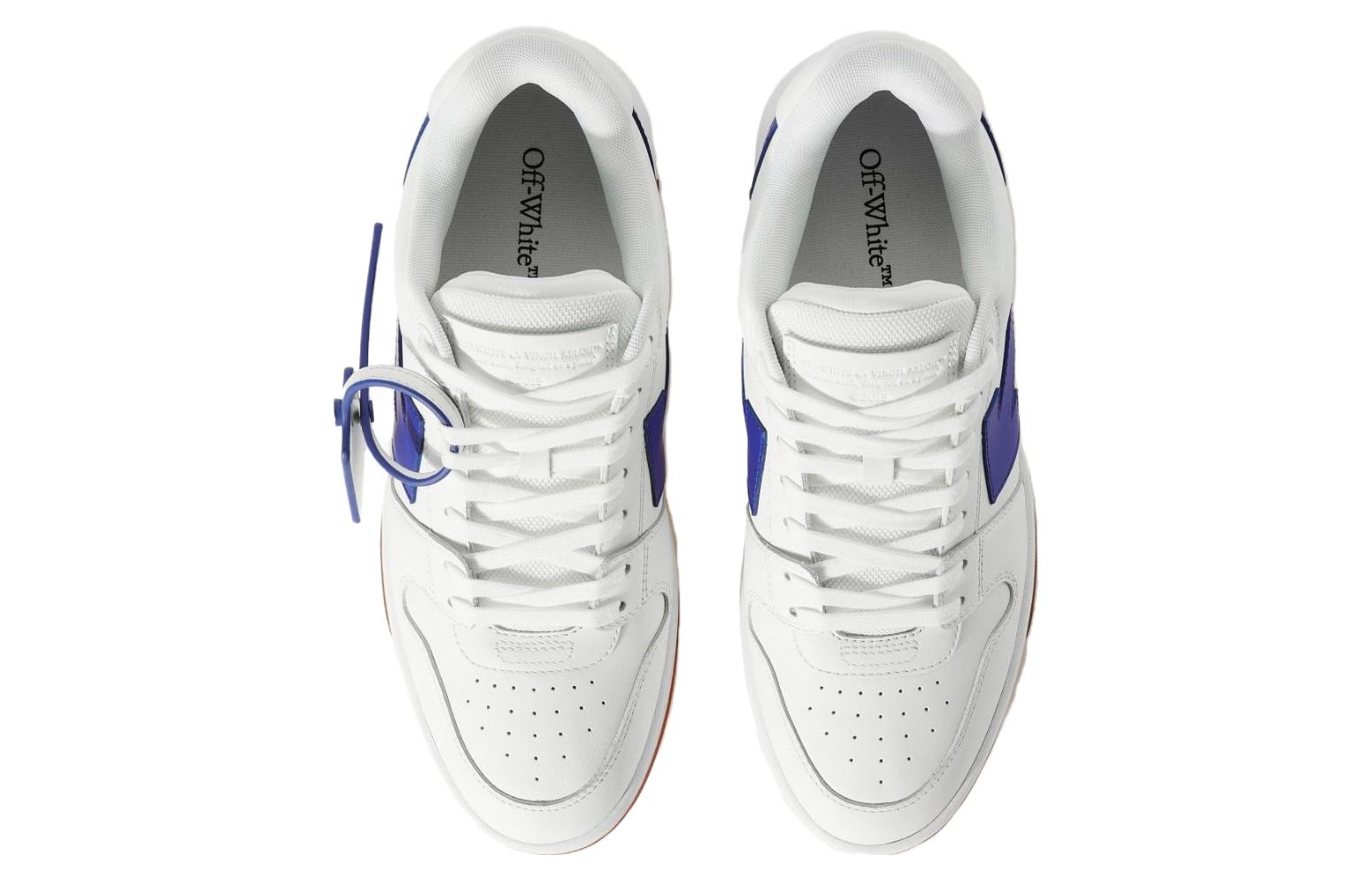 Off-White Out Of Office Low-Top Sneakers 'White Blue Brown' OMIA189F23LEA0030169