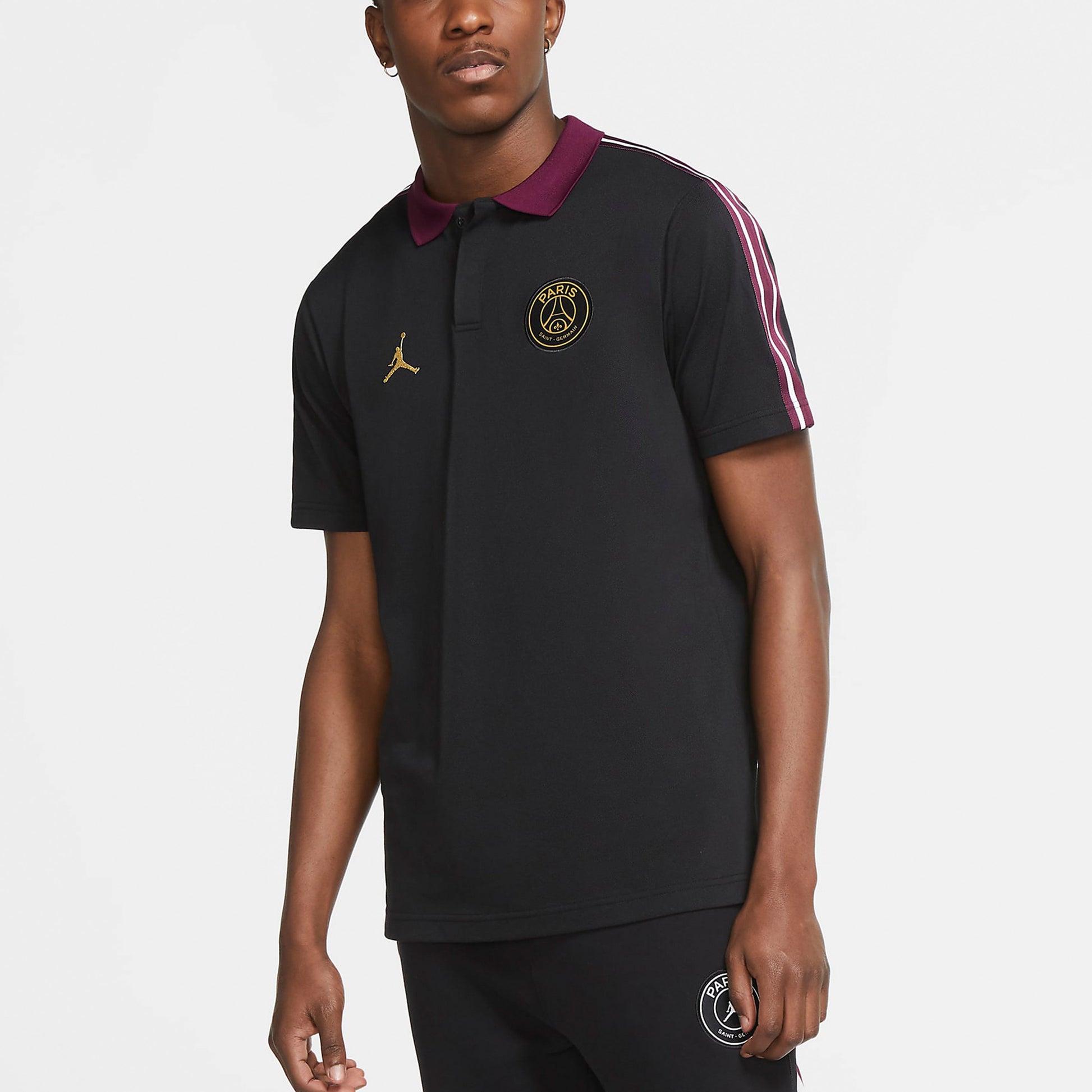 Air Jordan Paris Saint-Germain Polo Shirt 'Black' CV9903-010