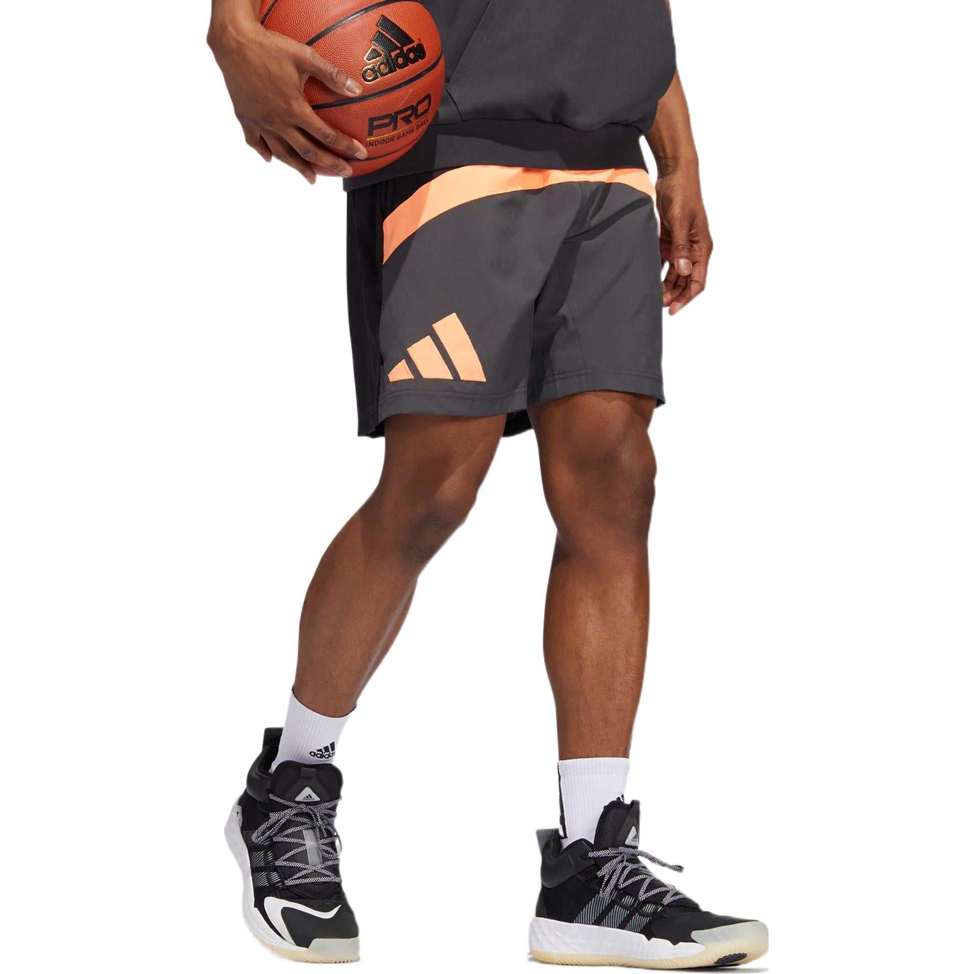 adidas Galaxy Stripe Logo Straight Shorts 'Grey' IC1954