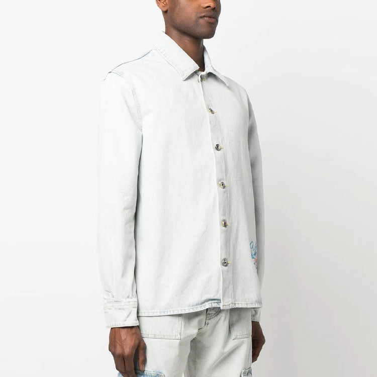 Off-White Graffiti Denim Shirt OMYD048S23DEN0014066